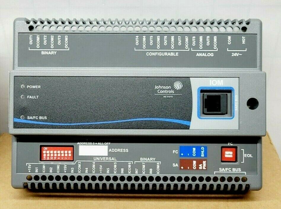 NEW JOHNSON CONTROLS INPUT/OUTPUT MODULE FIELD CONTROLLER & BASE MS-IOU4710-0U