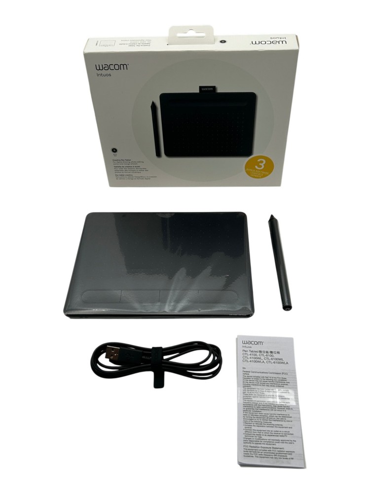 Wacom Intuos Small Graphics Drawing Tablet Pressure