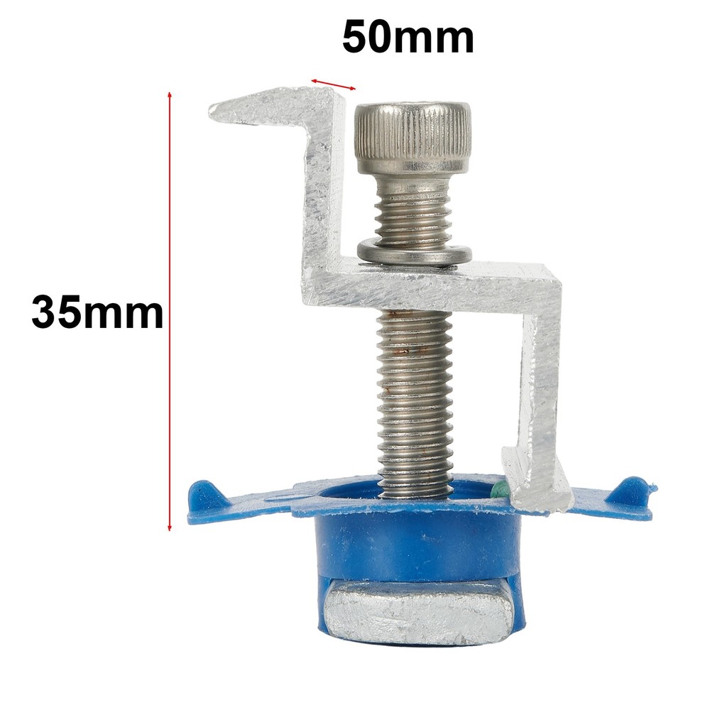 12P Solar Panel Bracket Clamps Module Clamp Solar Panel Holder For-Mounting-Rail