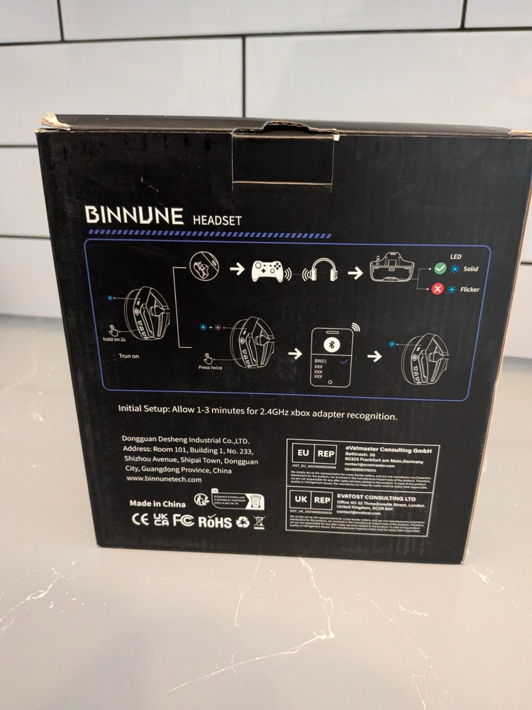 Binnune wireless gaming headset