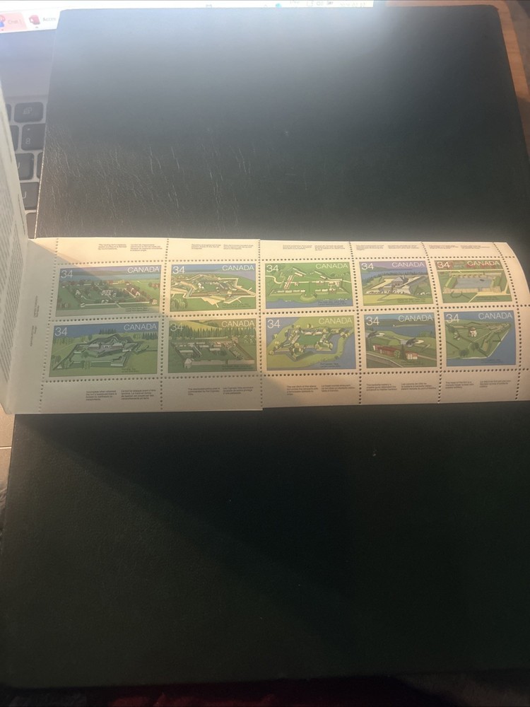 Canada Stamp Booklet BK87 Forts Across Canada