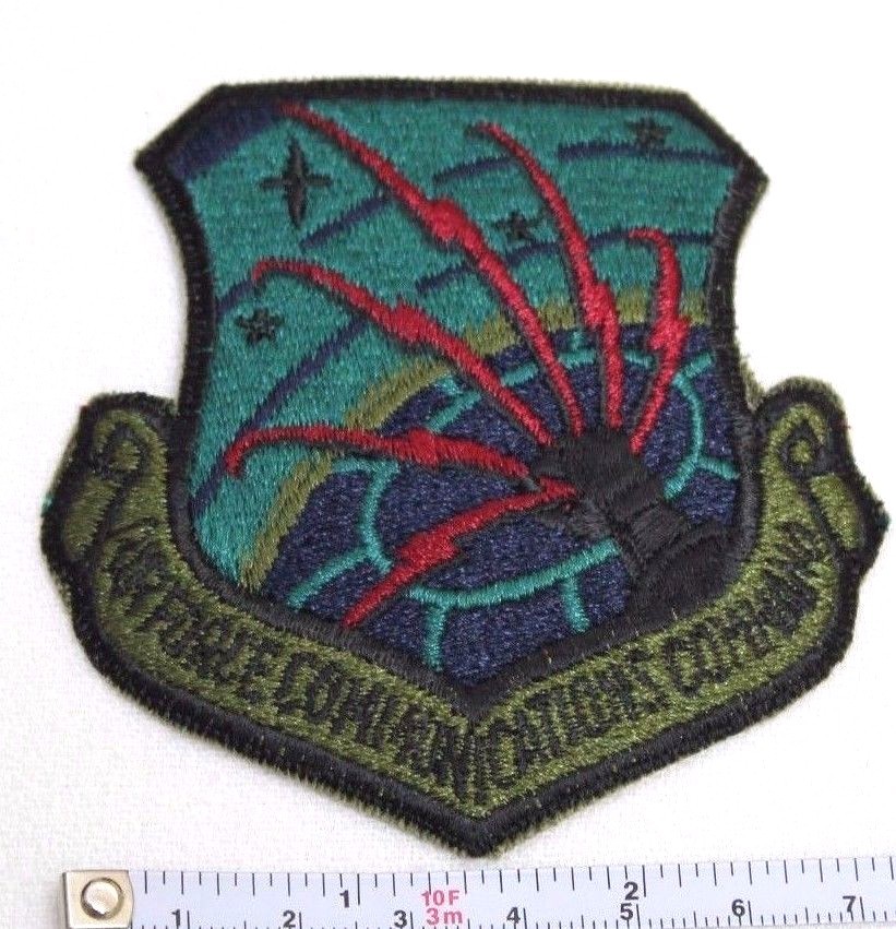 USAF air force communications command patch subdued each p7505