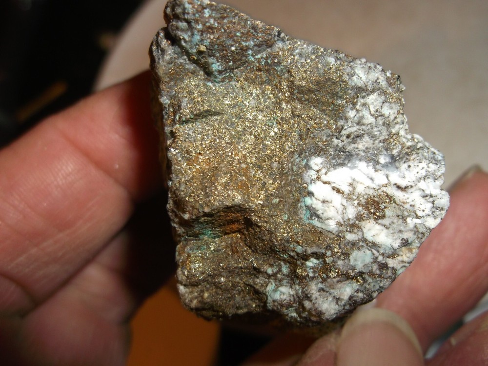 Gold, silver, copper, 85 grams samples ,ore high grade .