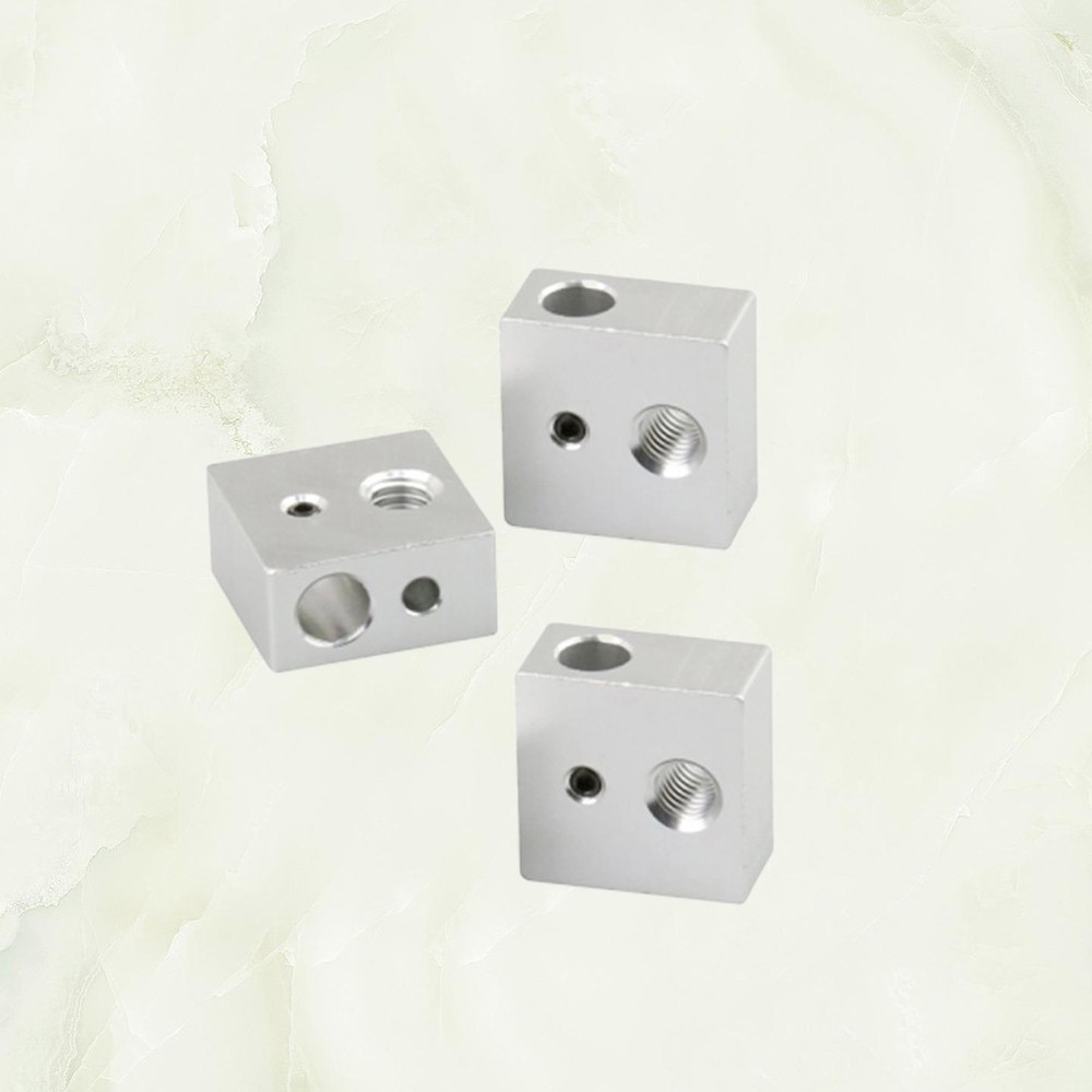 3 Pcs Printer Accessories Heater Block High Temperature Aluminum Heating