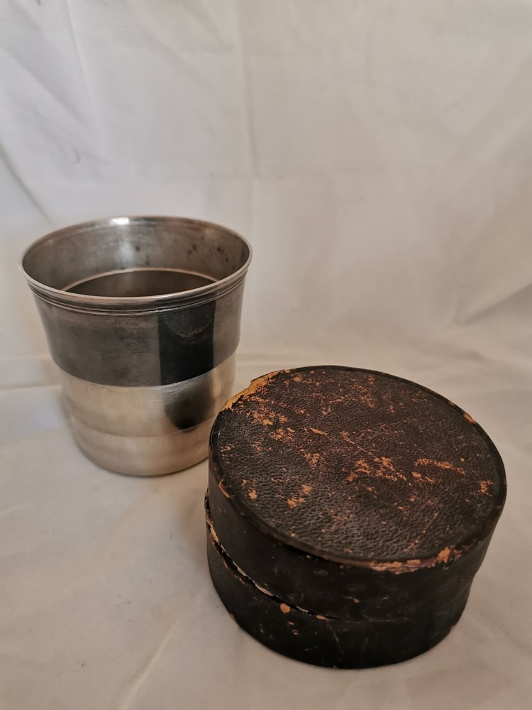Christofle Cased Silver Plate Stirrup Cup