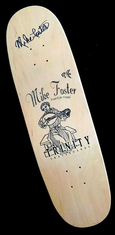 Mike Foster Signed Trinity Freestyle Autograph Skateboard Mini Deck