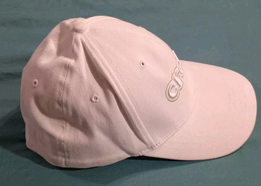 Crocs Dad Hat White One Size Cap Embroidery Logo Featuring Green