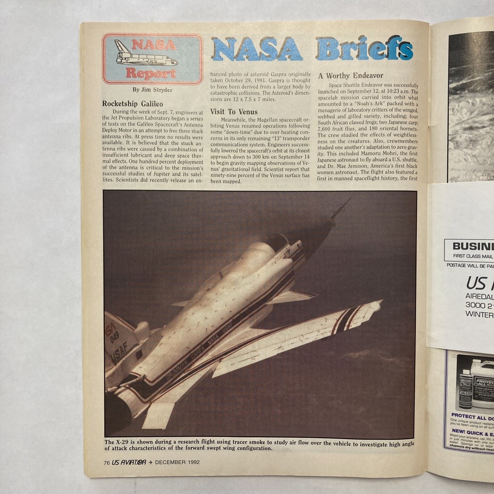 US Aviator - December 1992 Issue