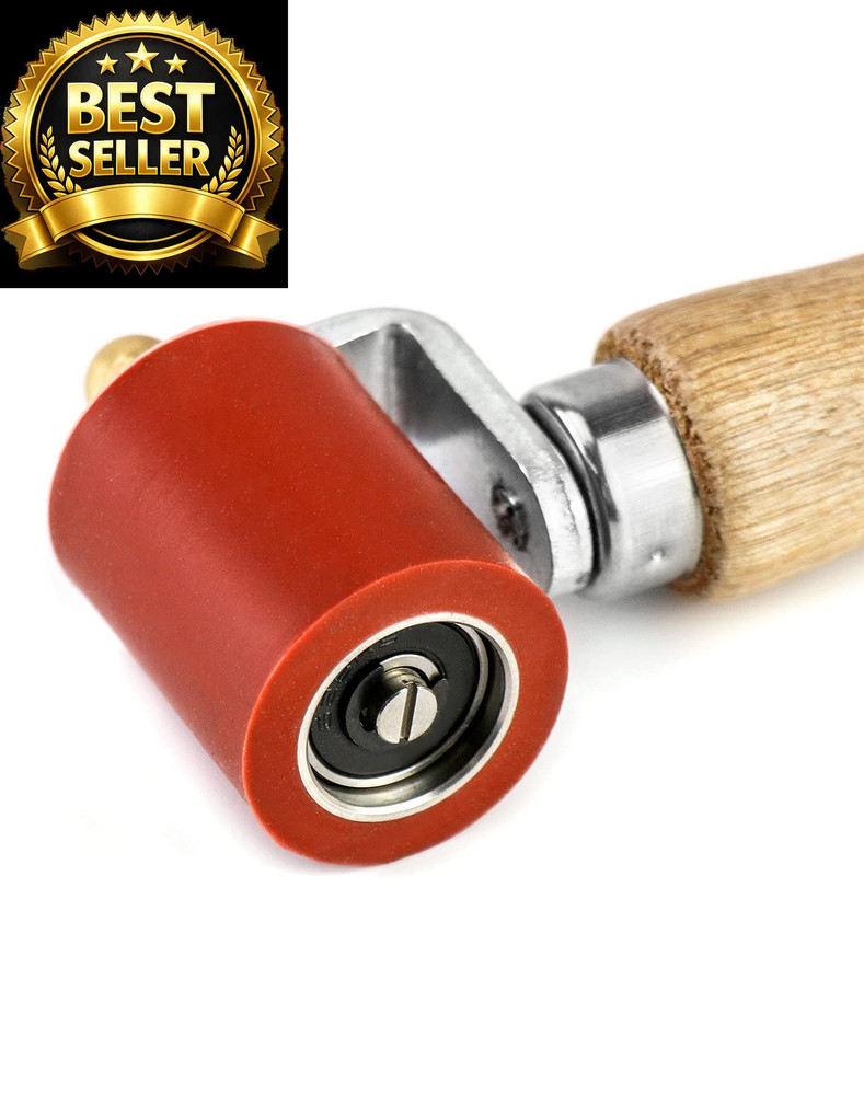 QWORK® Silicone Seam Roller, High Temperature Resistant Silicon Hand red