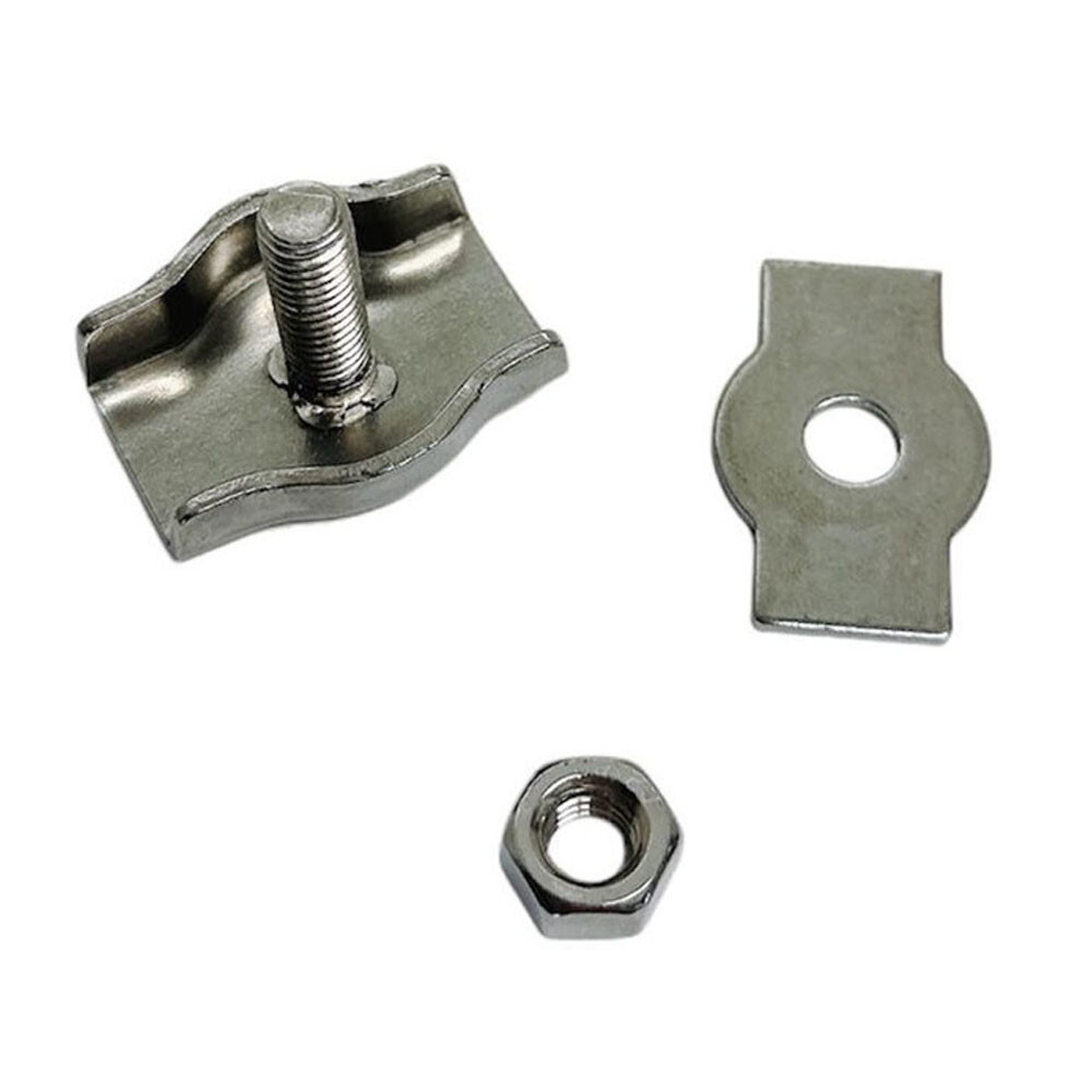 Simplex Single Bolt Wire Rope Clips,Stainless Steel for 3/16" Wire Cable