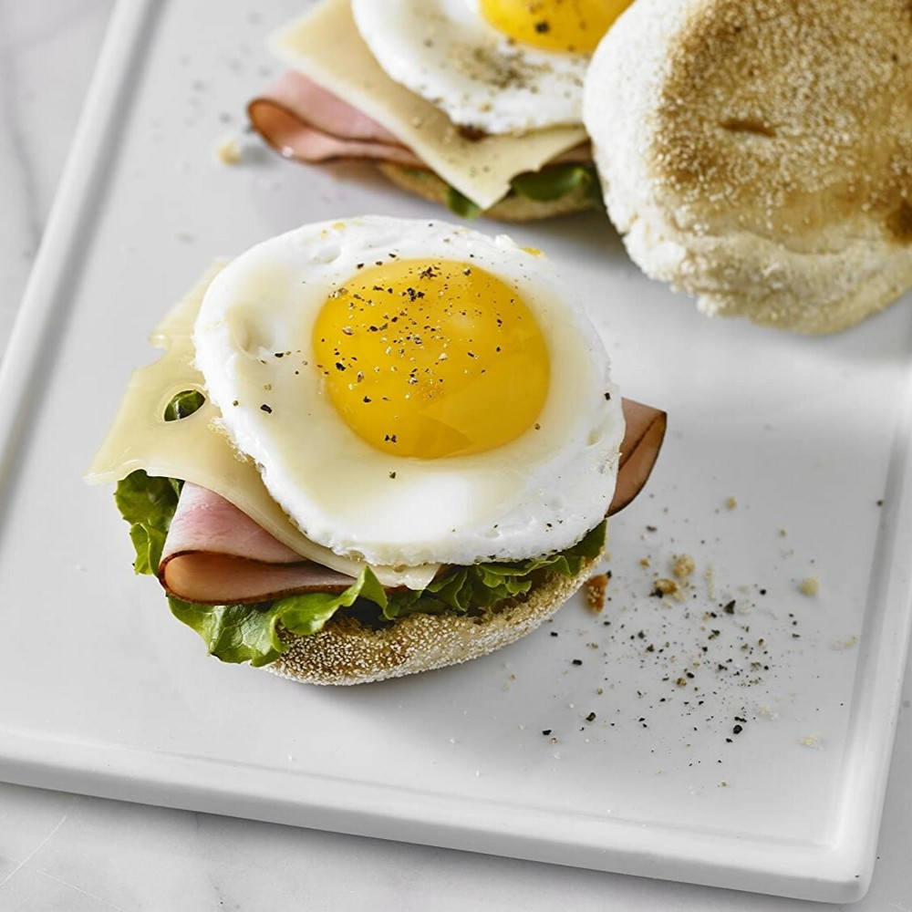 Trudeau Reversible Silicone Egg Ring - Yellow / Set of 2