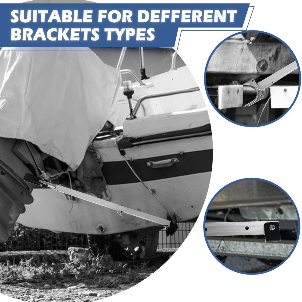 Windspeed Adjustable Transom Saver, Heavy-Duty Savers for silver