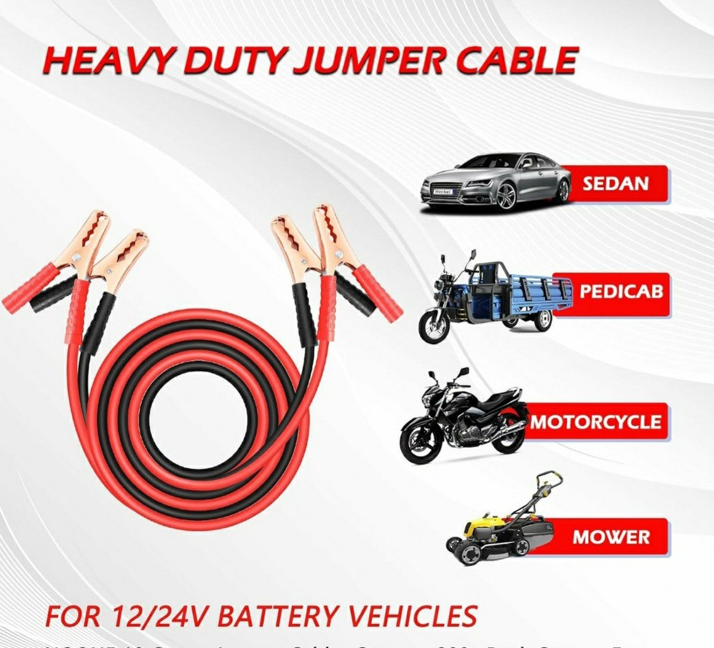 10 Ft. Jumper Cables For Car Battery