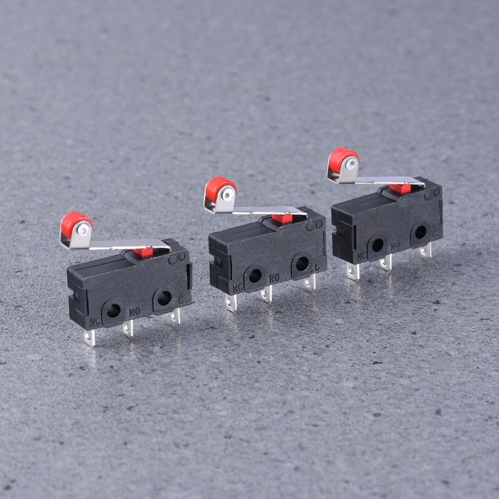 10PCS Mini Micro Limit Switch Roller Lever Arm SPDT Snap Action Switch