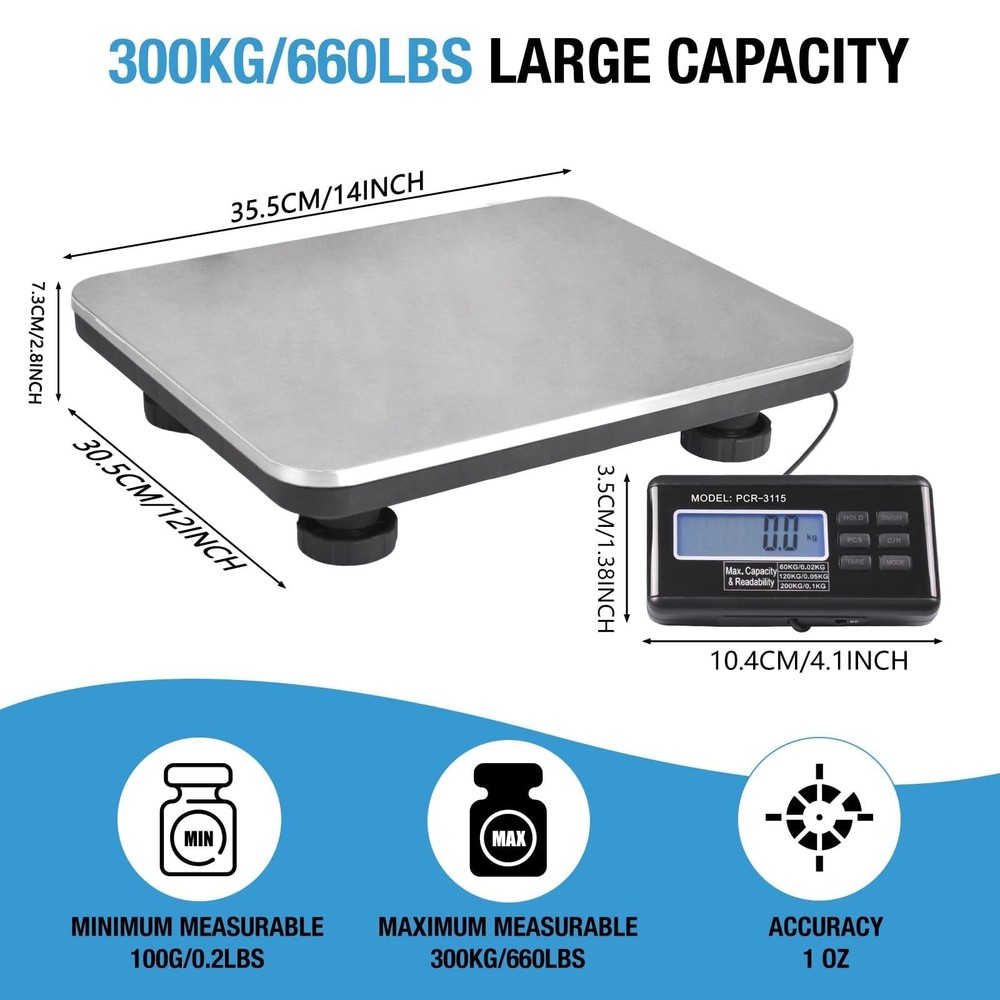 SurmountWay Shipping Scale 660lb