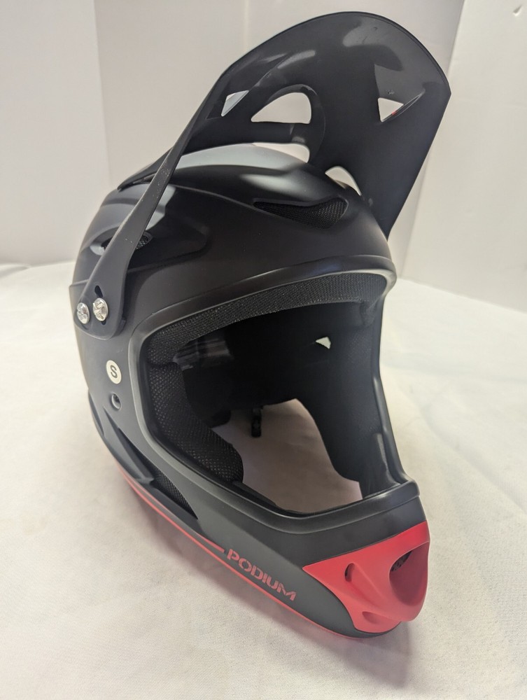 Demon Podium Full Face Helmet Black/ Red Small