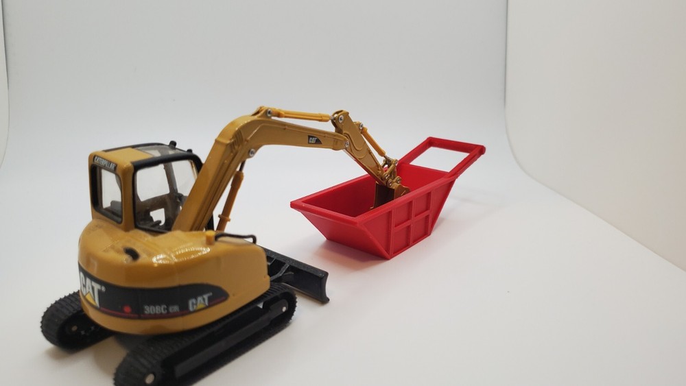 Custom 1/50 Scale 5 Cubic Yard Bedding Box in Red