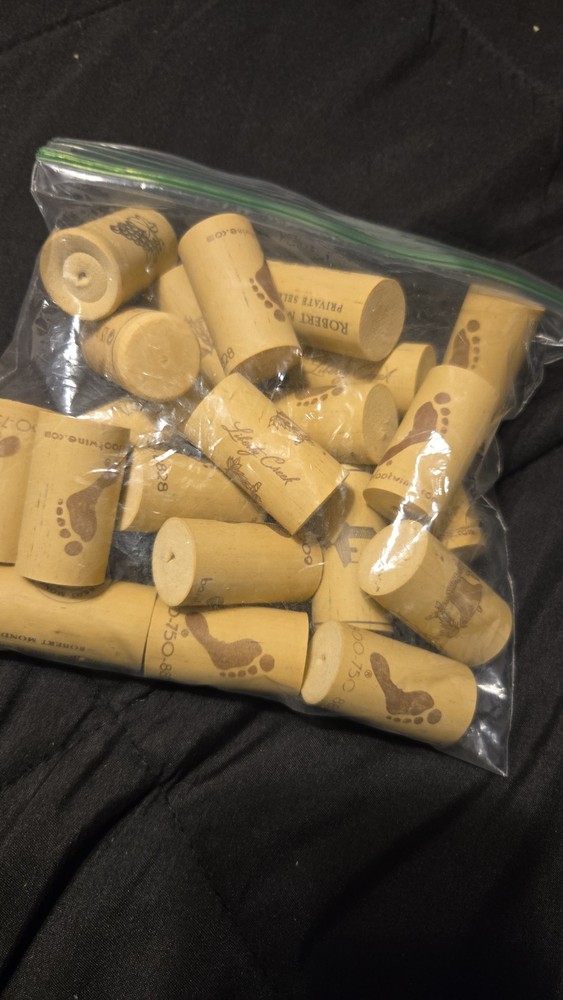 Bag Of 22 Wine Corks, Different Brands