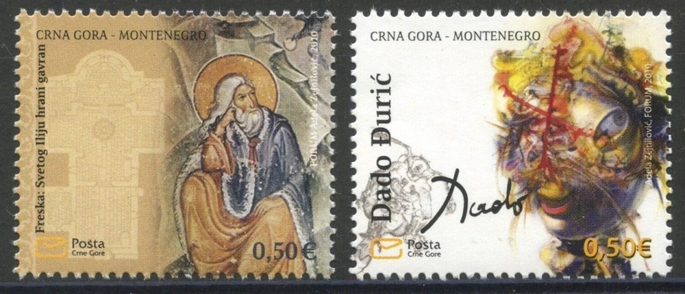 Montenegro 2010 ☀ Art in centuries 2v set ☀ MNH