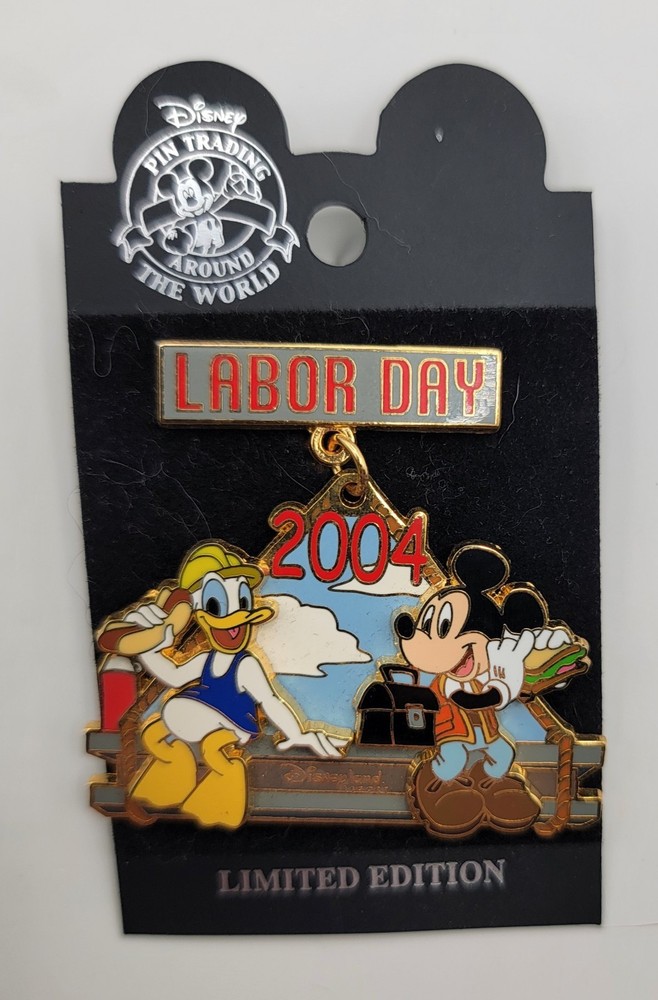 DLR Labor Day 2004 Mickey & Donald [Pin ; Dangle] - Discoloration On Back