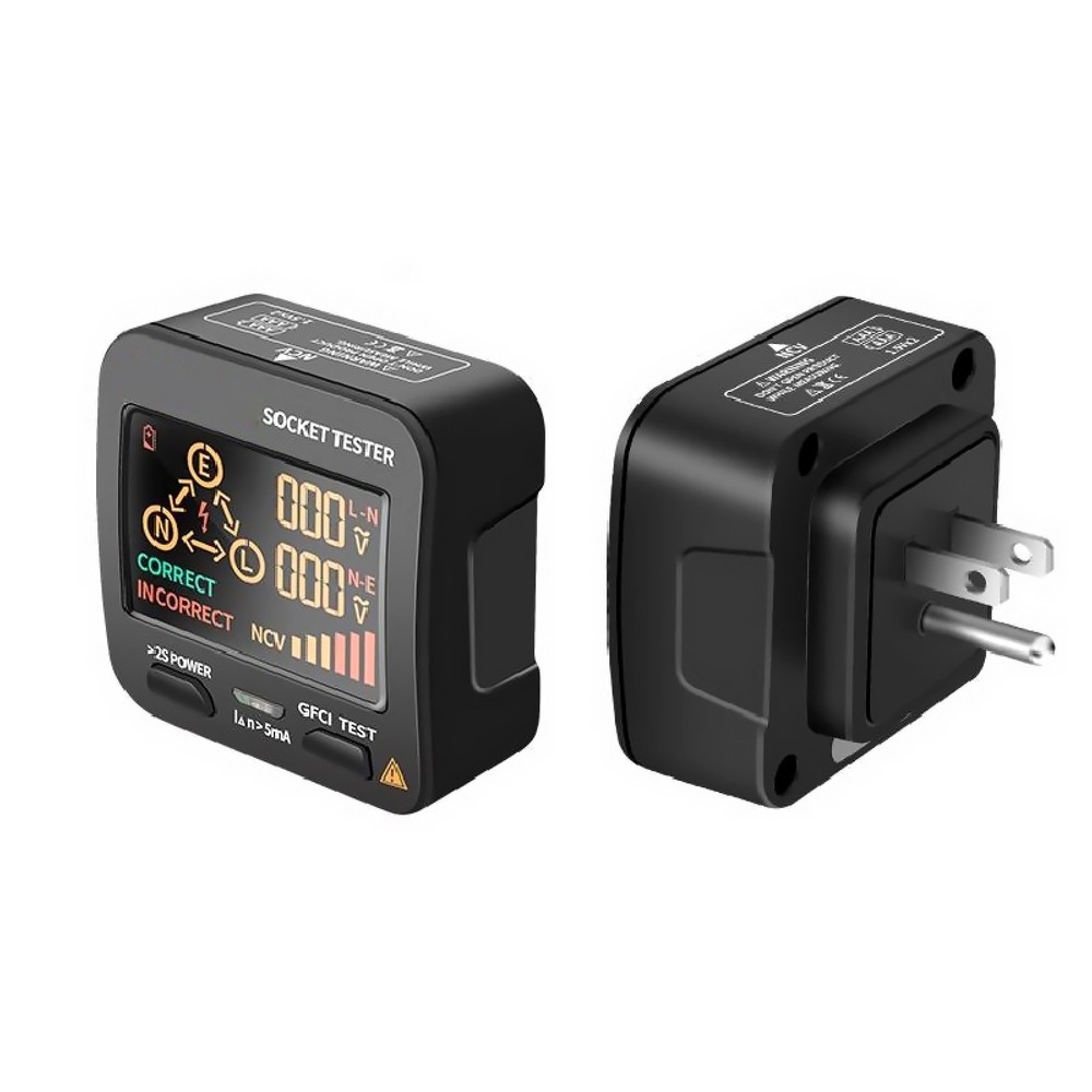 Durable US Plug AC11 Socket Tester Digital Display Voltage Test Checker Detector