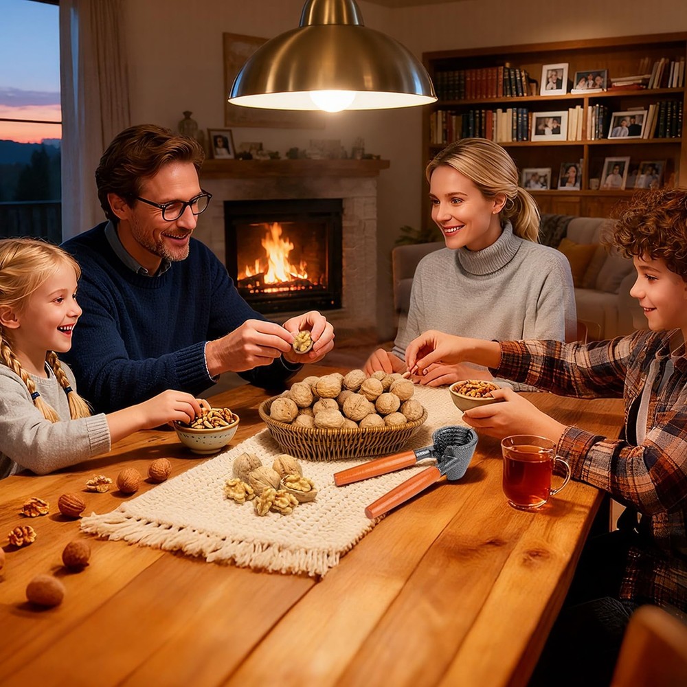 Nut Crackers Heavy Duty Nutcracker For Pecan Walnuts With Basket, Hazelnuts, ...