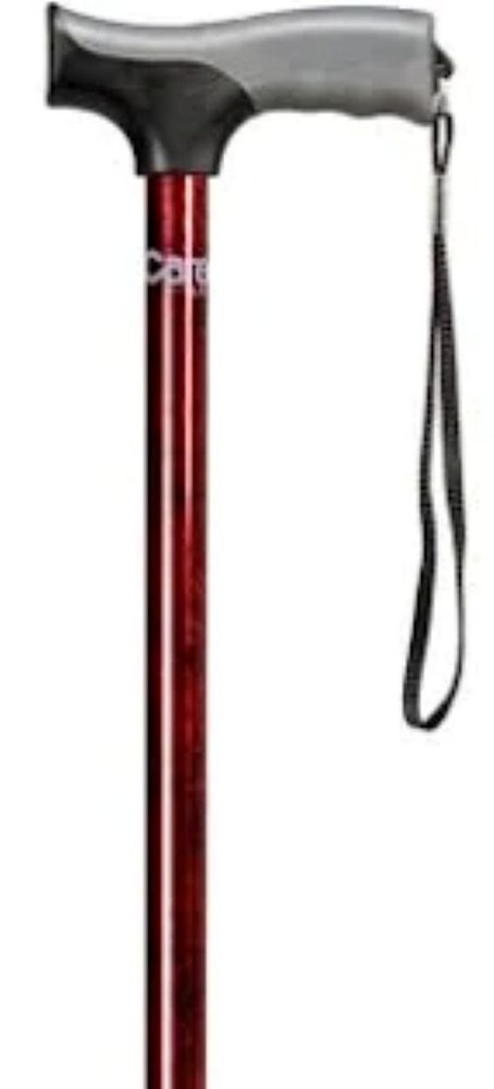 CANE SOFT GRIP DERBY HANDLE ADJUSTABLE, Color: Blue Marble
