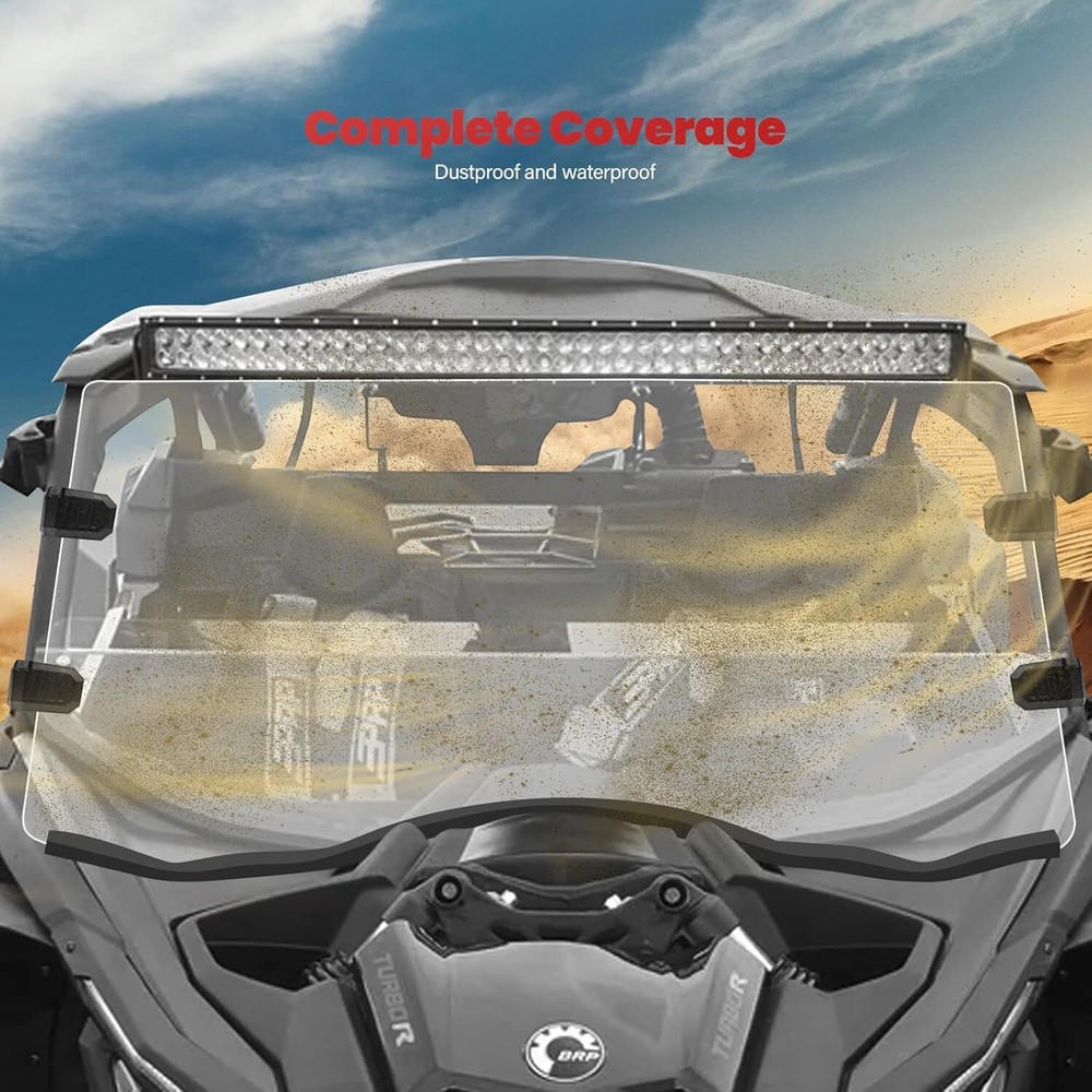 For Can-Am 2014-2020 Commander Max 800 1000 Full Front Windshield Clear Window