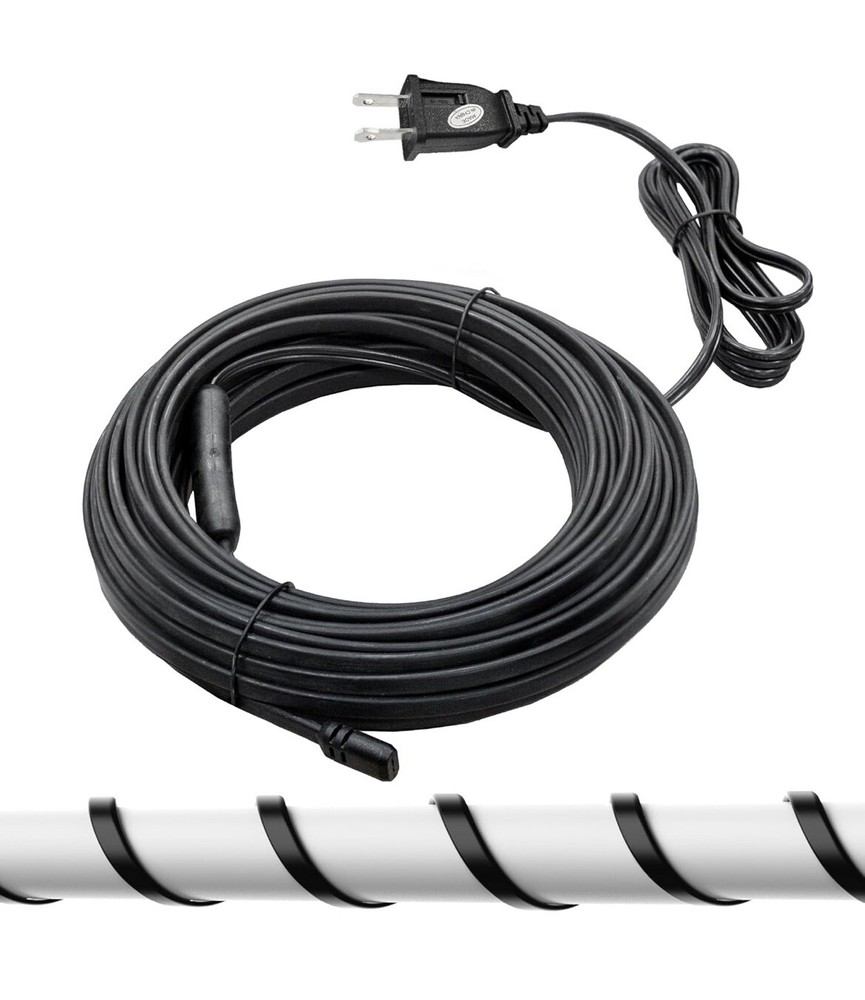 Giraffe Tools 50FT Heating Cable for Pipe Heavy-Duty, Self-Regulating, Freeze