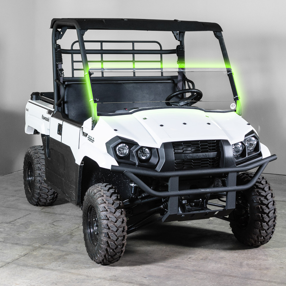 TERRARIDER KAWASAKI MULE MID / MX HALF UTV WINDSHIELD - STD. 3/16”