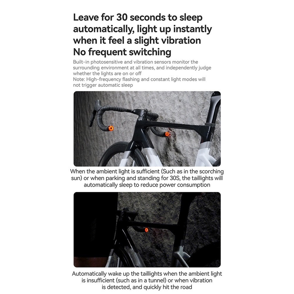 Rechargeable LED Handlebar Light IPX6 Multi-Directional Alert5004
