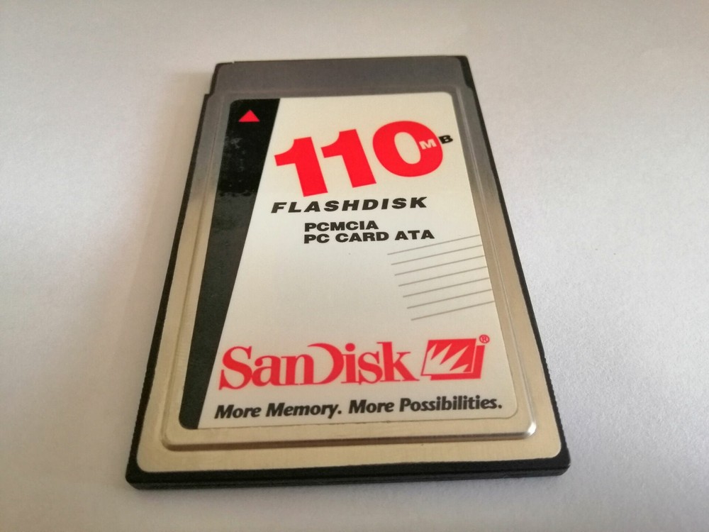 Sandisk 110MB FLASHDISK PCMCIA PC CARD FLASH CARD