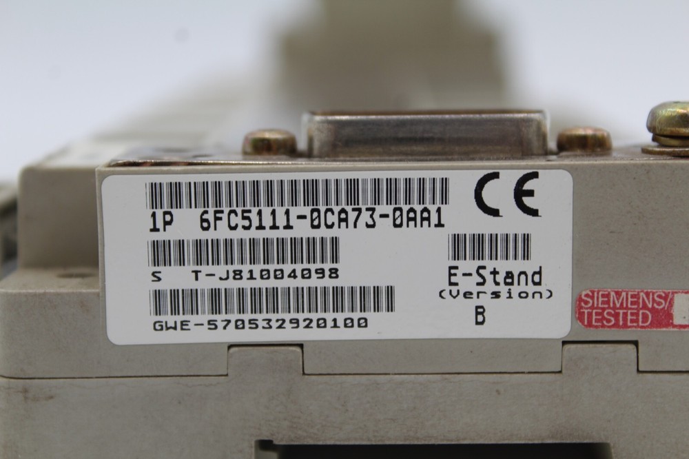 Siemens 6FC5111-0CA73-0AA1 Backplane