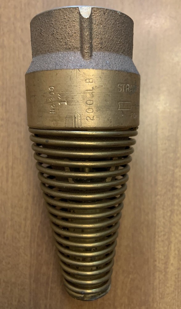 1" Brass Strataflo Foot Valve No 200