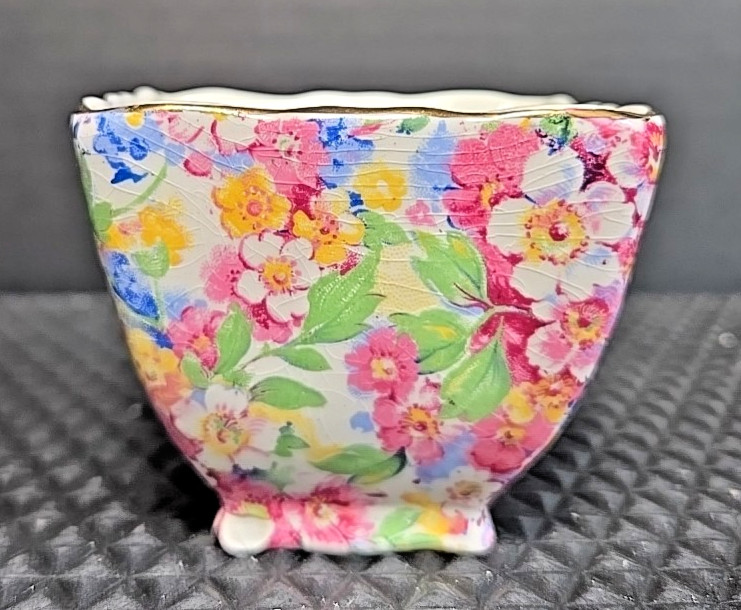 James Kent Apple Blossom Pattern Sugar Bowl