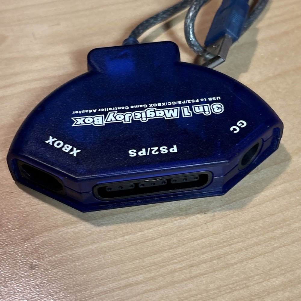 May Flash 3 in 1 Magic Joy Box USB Adapter for PS2 Xbox Gamecube Tested Working