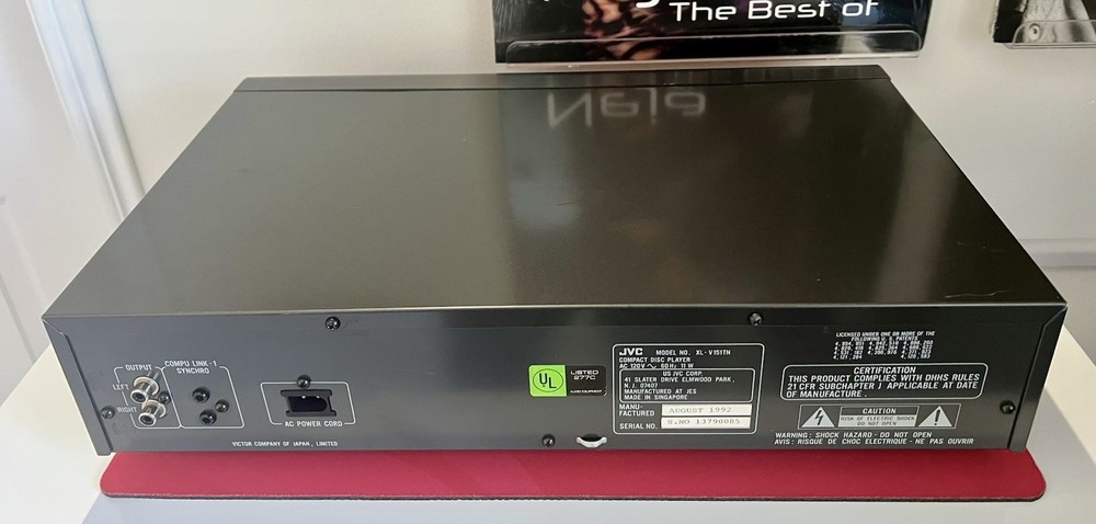 JVC XL-V151 Single Compact Disc Player, Serviced