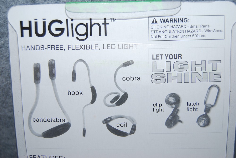 HUGlight Hands-Free Flexible LED Reading Light Multifunctional S4130
