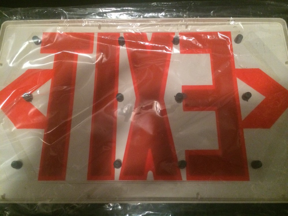 US SELLER: NEW Emergency Exit Sign Face Plate