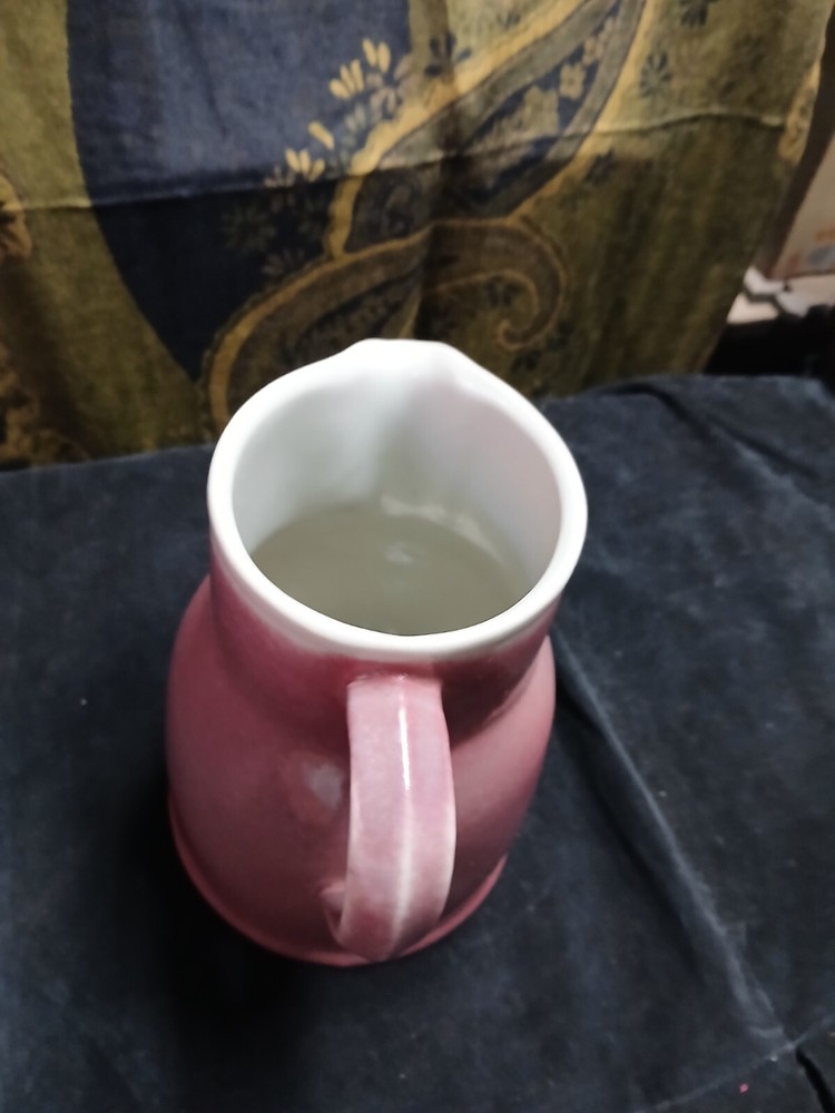 vintage ceramic water pitcher large