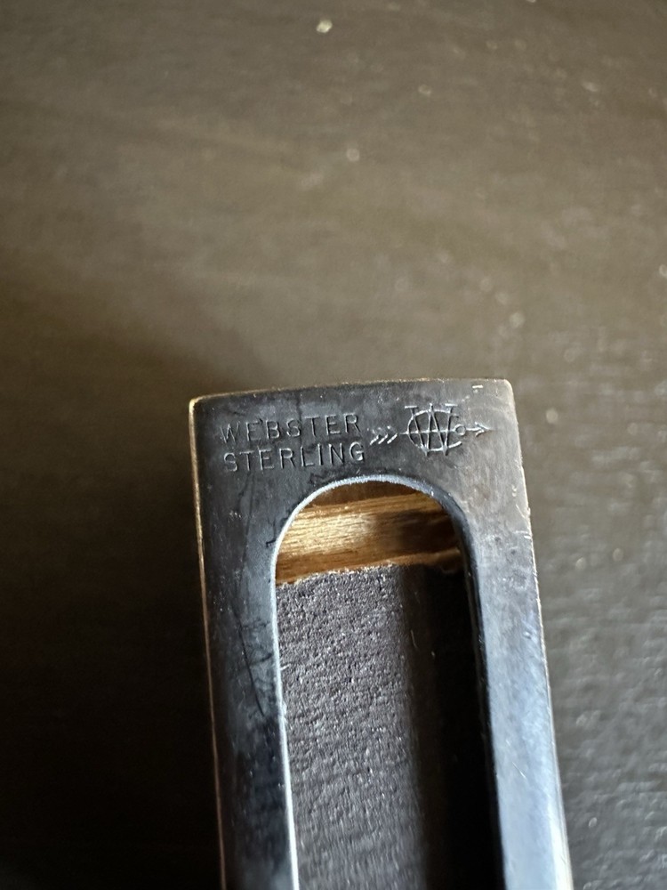 Webster Sterling Silver Matchbox Safe Holder Case “SC” Monogram