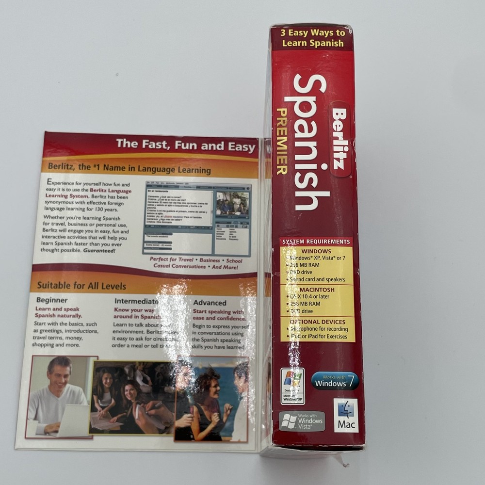 Berlitz Spanish Premier Learning Software For Mac, Windows XP, Vista, And 7