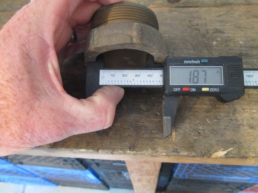 Brass Pump Bushing, New Old Stock