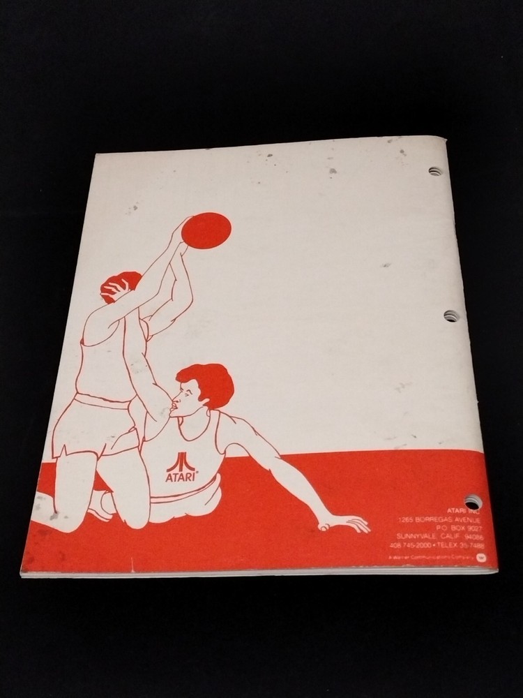BASKETBALL ARCADE GAME OPERATION MANUAL ATARI 1979