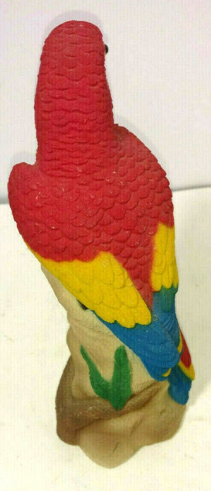 Parrot Sand Sculpture Figurine 9" Tall