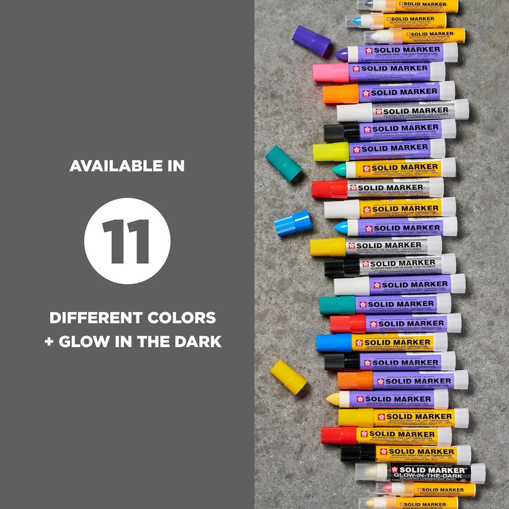 Sakura Solid Glow-In-The-Dark Paint Markers - Permanent Marker Paint Pens - Wind