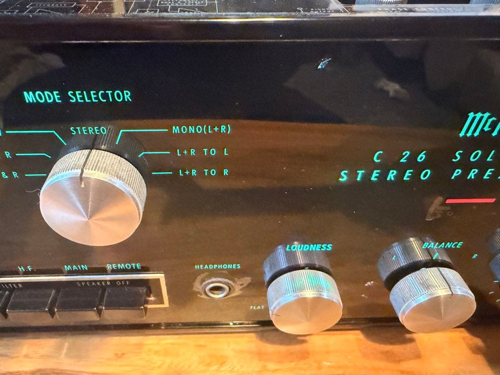 McIntosh c26 Solid State Preamplifier Working Confirmed