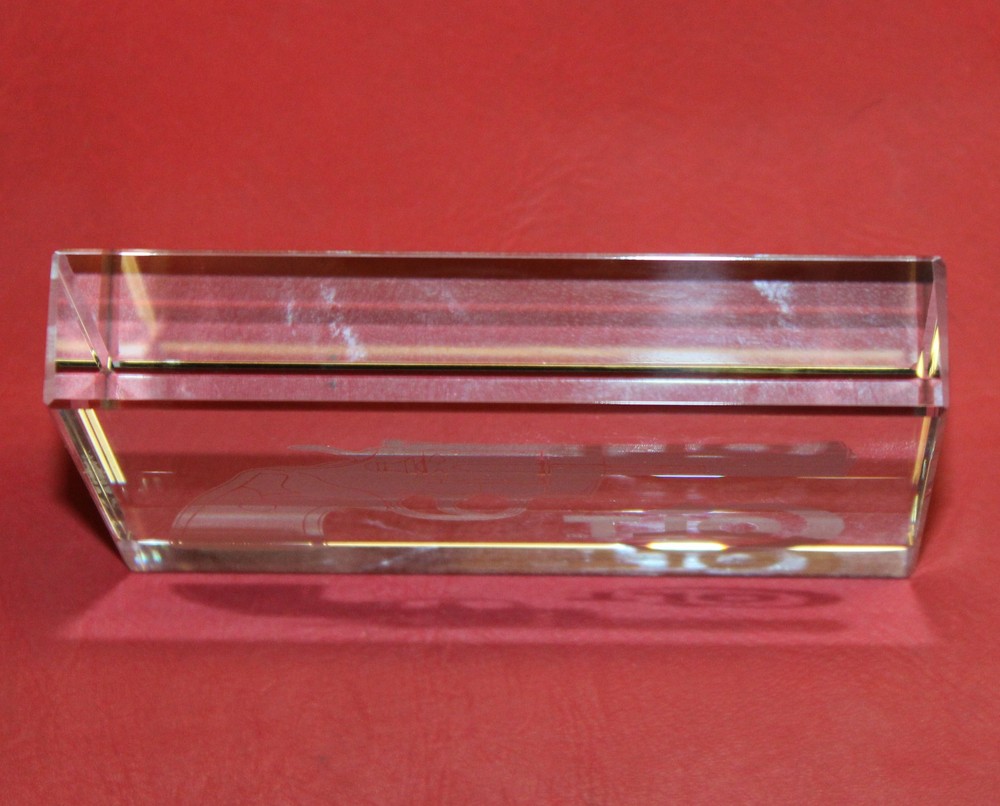 COLT Firearms Python Crystal Paperweight 4" x 2 3/4" x 3/4"