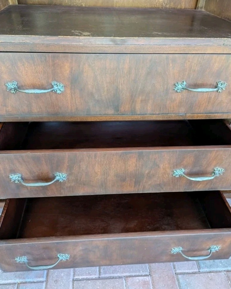 Antique Marble Top Sideboard