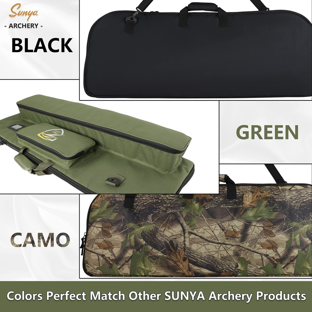 Compound Bow Case with Molle System - Neoprene Bow String Protection & Padded...